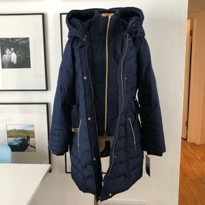 Navy Kensie Puffer Jacket